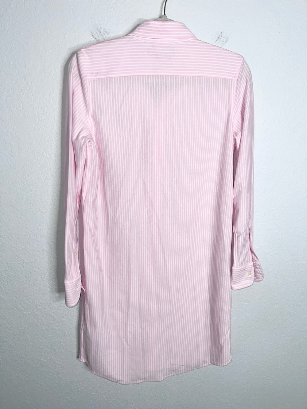 Polo Ralph Lauren Shirt Dress Women’s Medium Knit Oxford Button Down Striped BB - Picture 5 of 8